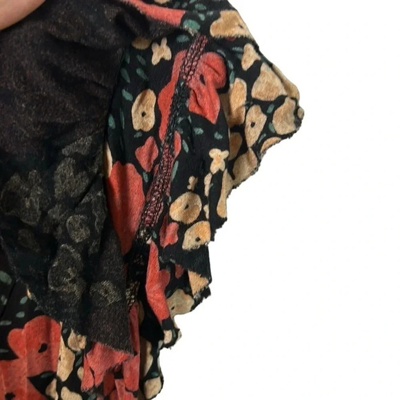 - Twik by Simon ,top,women Large,multicolor,floral,tiered,ruffle,feminine,summer - Picture 6 of 11